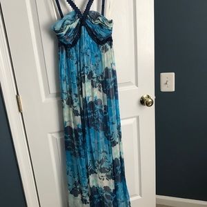 BCBG Max Azria chiffon maxi dress